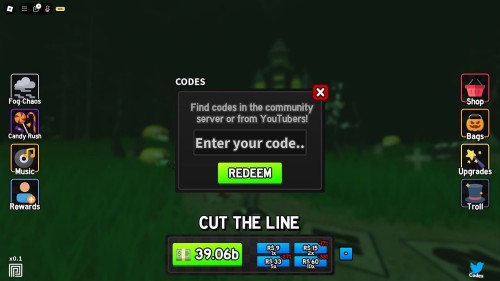 Redeem codes in Trick or Treat