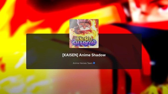 Changelog of the Anime Shadow Kaisen update