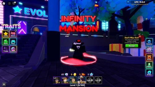 Infinity Mansion in Anime Adventures